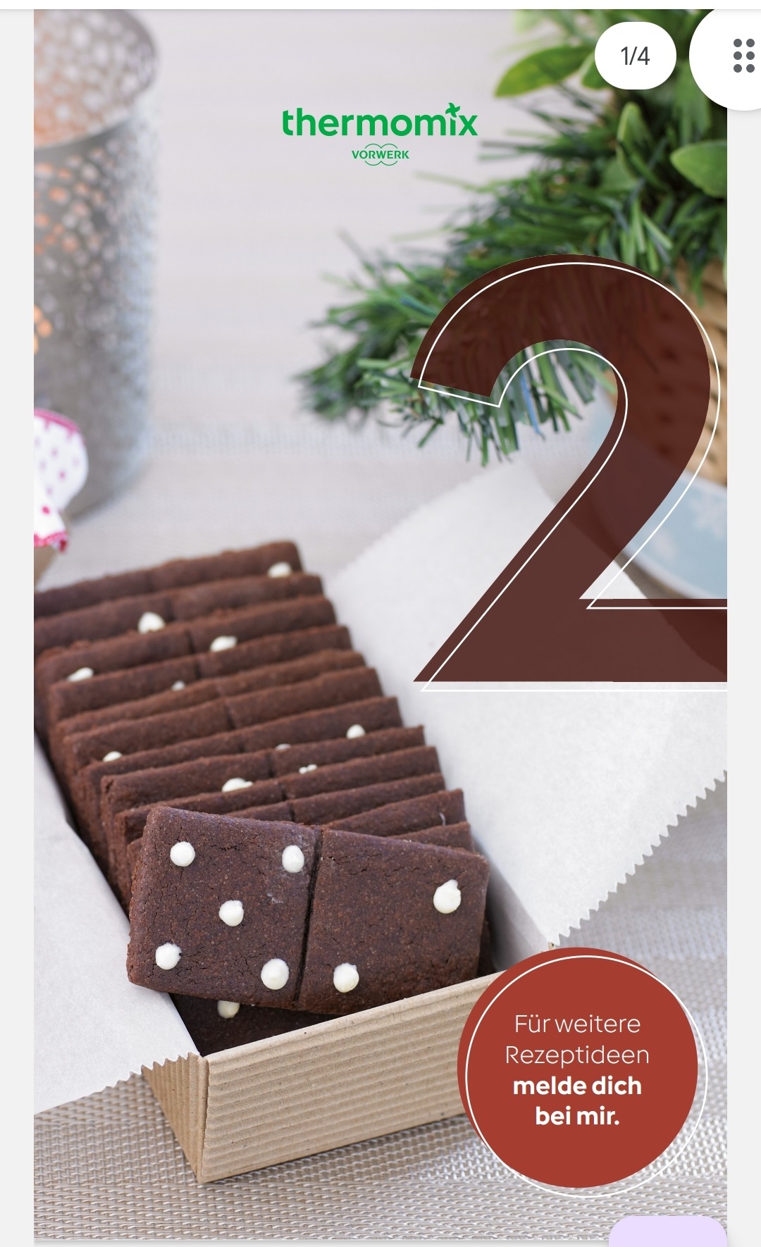 Mehr über den Artikel erfahren Adventstürchen Nr. 2 Domino-Kekse