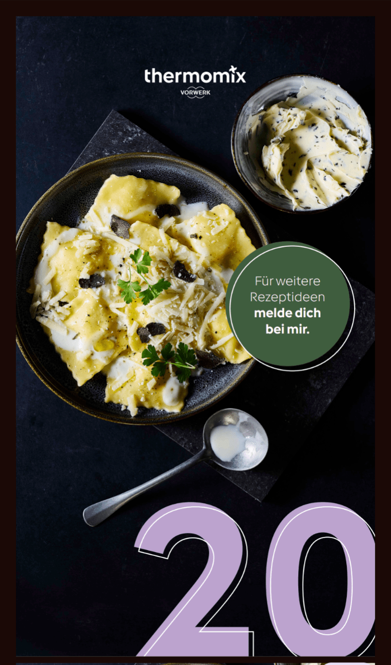 Mehr über den Artikel erfahren Adventstürchen Nr. 20 Trüffel-Parmesan-Ravioli